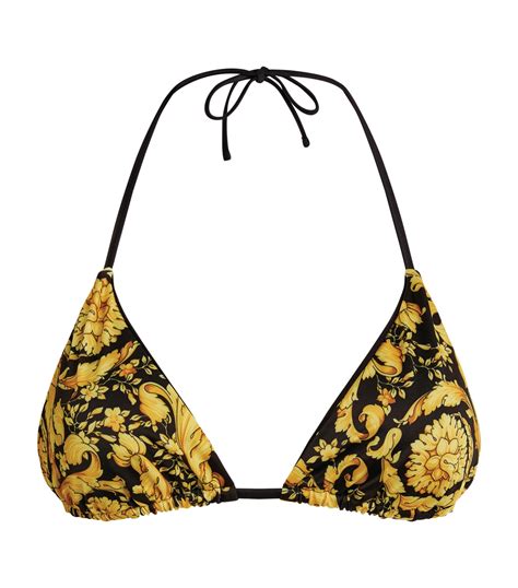 versace bikini tops